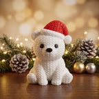 Urso de Natal Decorativo — Figura em Impressão 3D