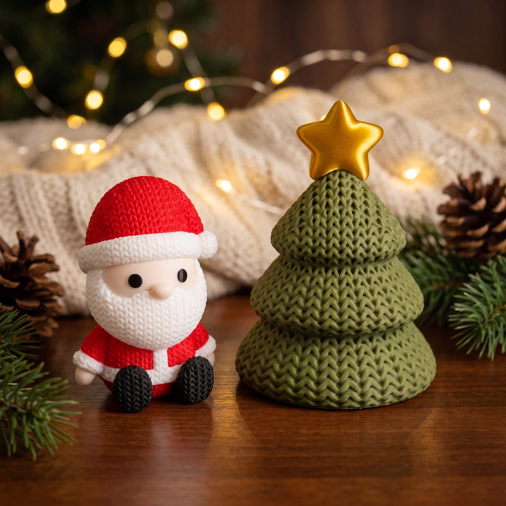 Kit de Natal — Pai Natal e Árvore de Natal | 2 Peças