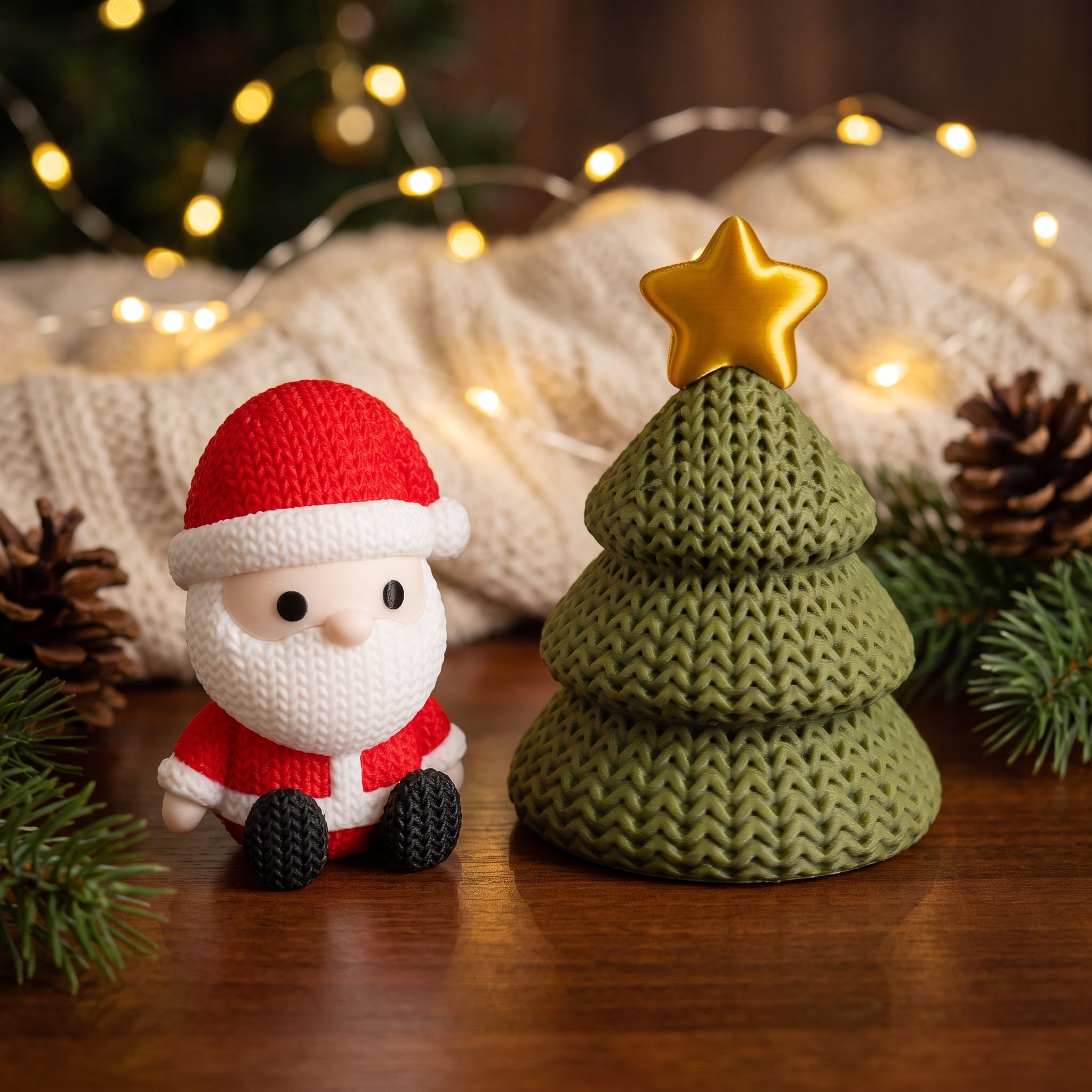 Kit de Natal — Pai Natal e Árvore de Natal | 2 Peças