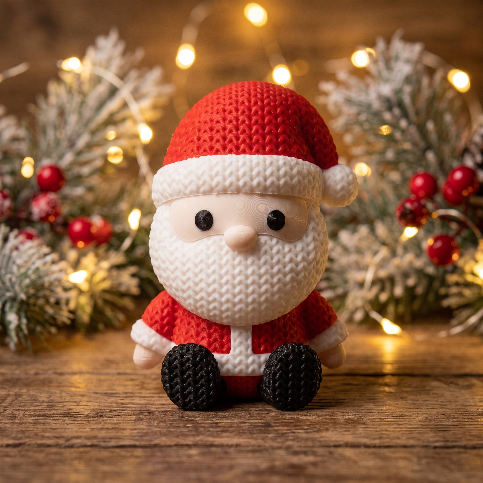 Pai Natal Decorativo — Figura de Natal em Impressão 3D
