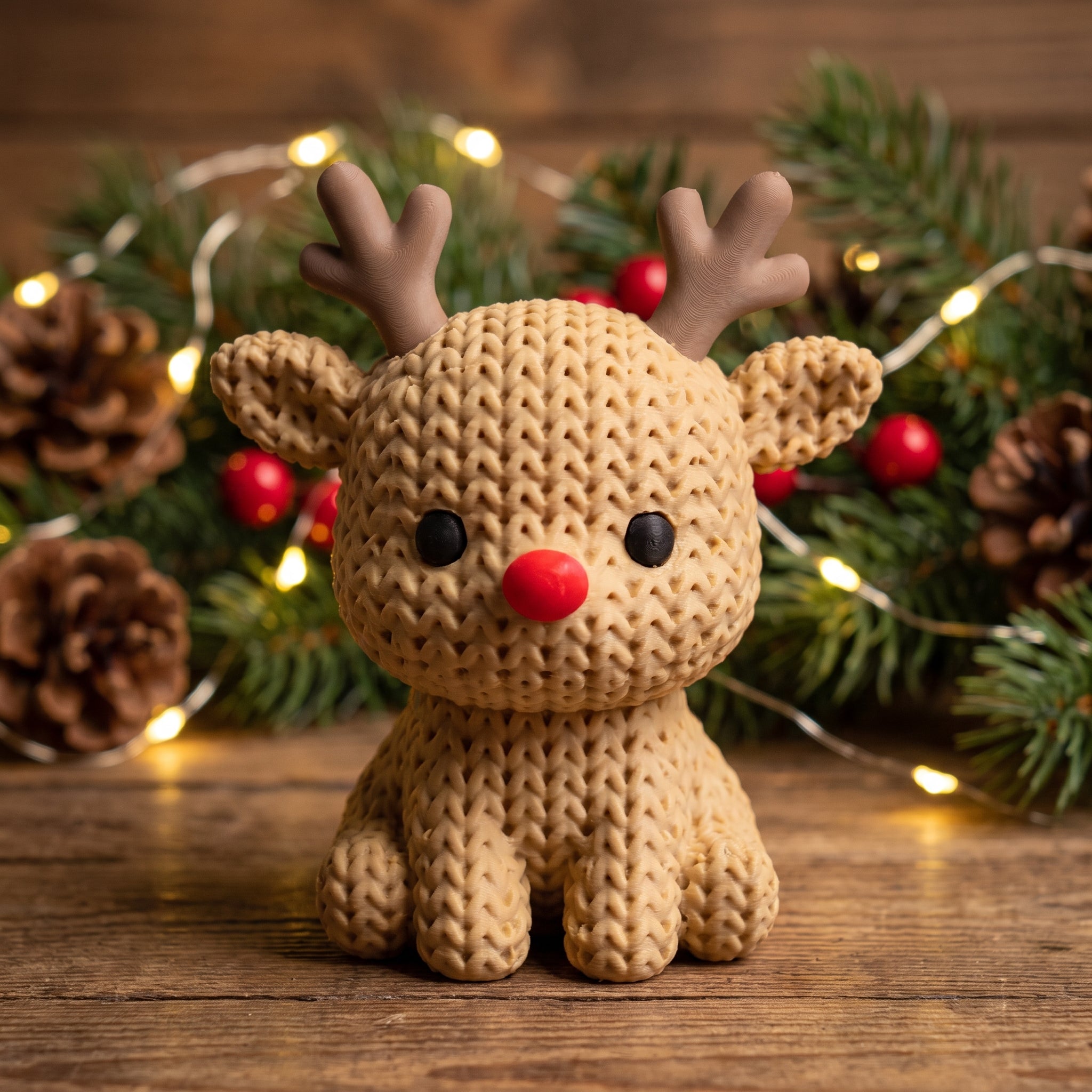 Rena de Natal Decorativa — Figura em Impressão 3D